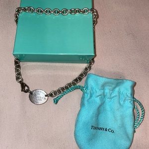 Tiffany & Co. necklace with original box and pouch